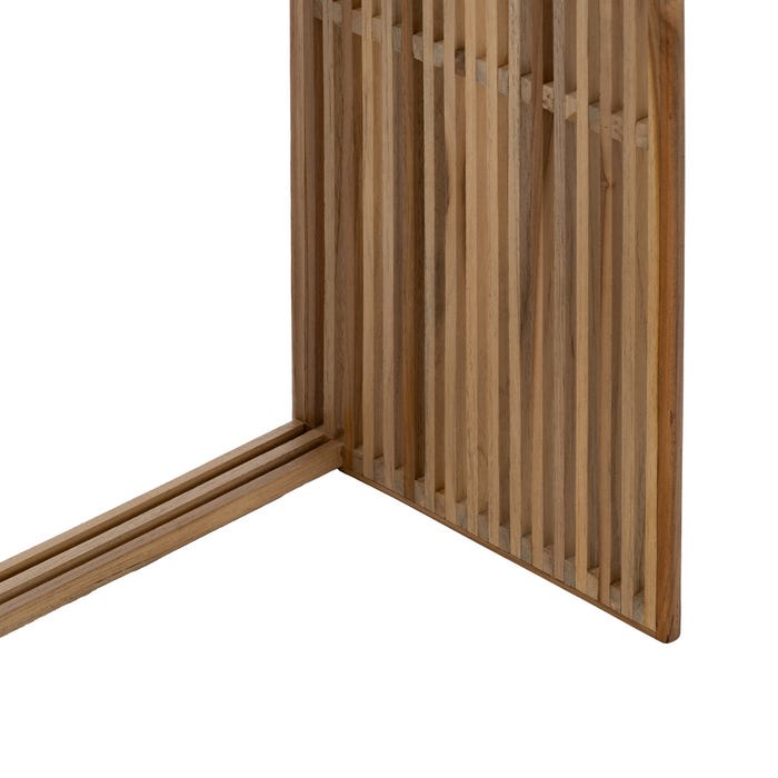 S/3 Mesa Auxiliar Natural Madera De Teca 41 X 34 X 50 Cm