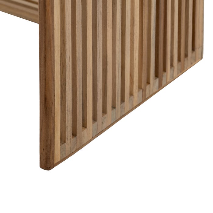 S/3 Mesa Auxiliar Natural Madera De Teca 41 X 34 X 50 Cm