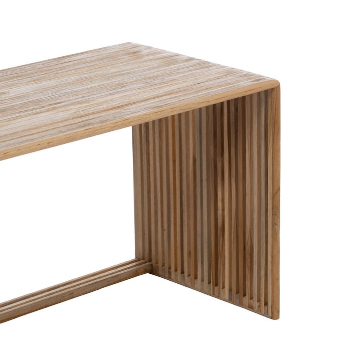 Mesa de Centro S/2 em Madeira Teca Natural 85 X 35 X 41 Cm