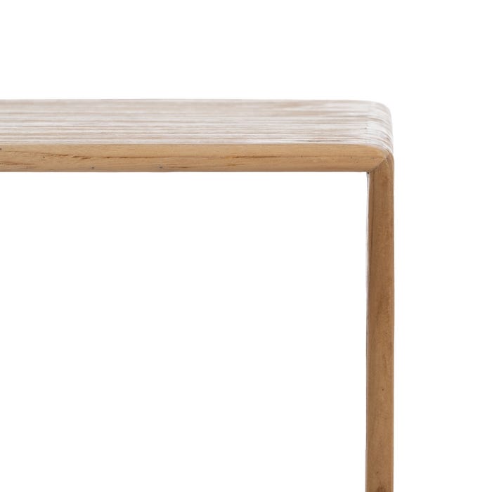 Mesa de Centro S/2 em Madeira Teca Natural 85 X 35 X 41 Cm