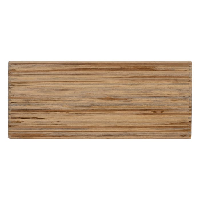 Mesa de Centro S/2 em Madeira Teca Natural 85 X 35 X 41 Cm