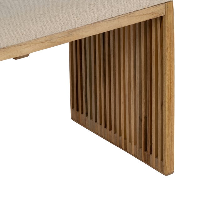 S/2 Banqueta Natural Madera De Teca 115 X 35 X 45 Cm