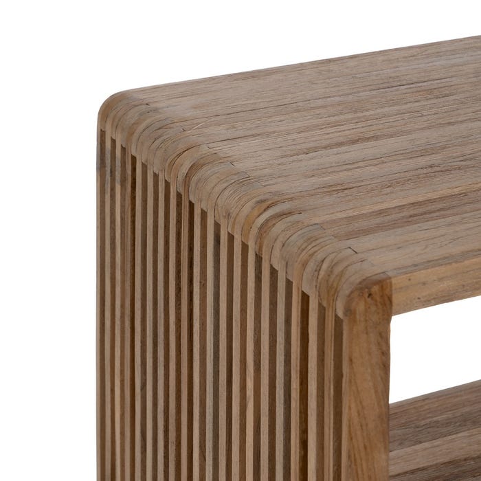 Estantería Natural Madera De Teca Salón 54 X 35 X 116 Cm