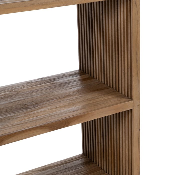 Estantería Natural Madera De Teca Salón 54 X 35 X 116 Cm