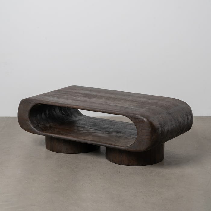Mesa Centro Madera De Mango Salón 122 X 61 X 42 Cm