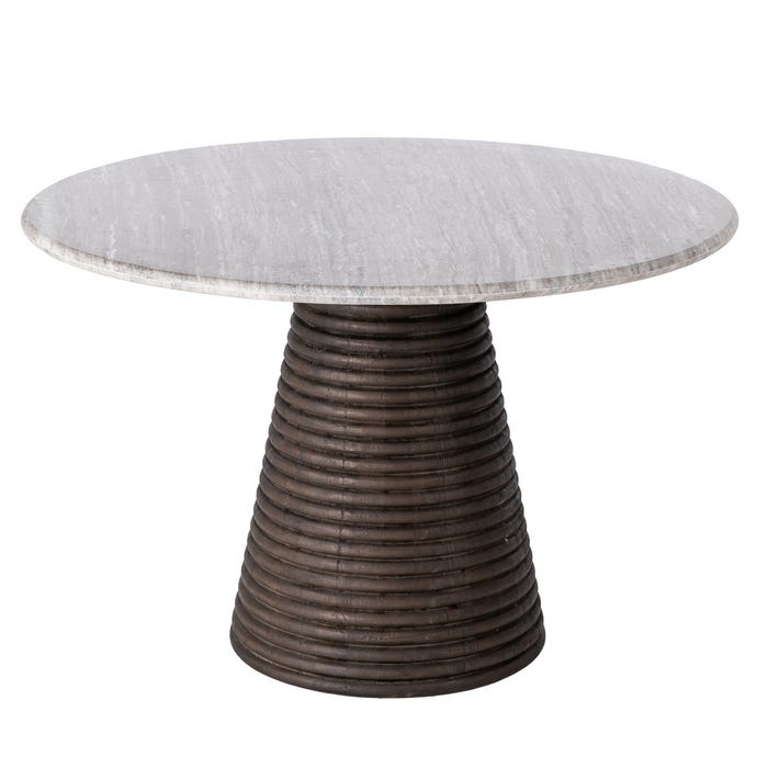 Mesa Comedor Mármol/Madera Salón 115 X 115 X 76 Cm