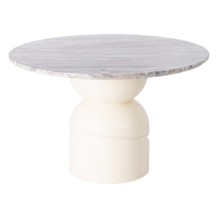 Mesa Comedor Mármol/Madera Salón 120 X 120 X 76 Cm