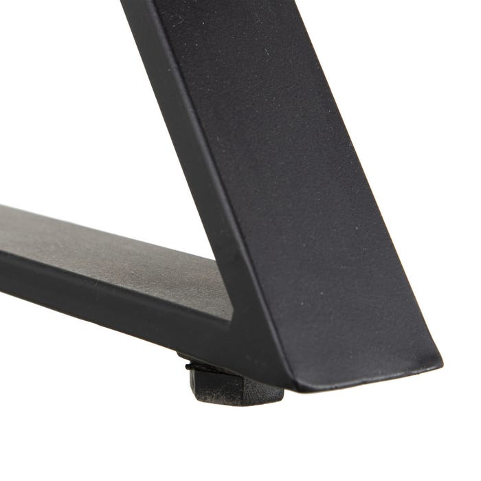 Escritorio Marrón-Negro Madera-Metal 120 X 50 X 77 Cm