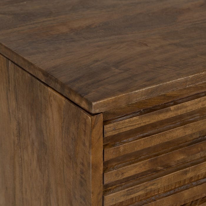 Escritorio Natural Madera De Mango 125 X 60 X 75 Cm