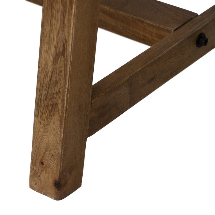 Escritorio Natural Madera De Mango 125 X 60 X 75 Cm
