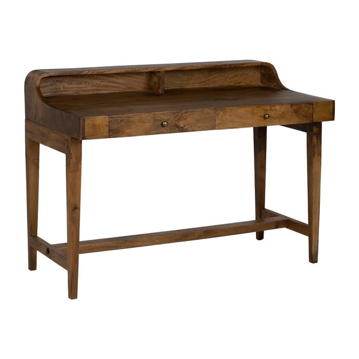 Escritorio Natural Madera De Mango 122 X 62 X 90 Cm