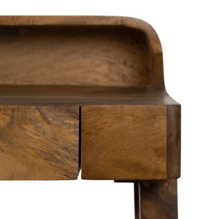 Escritorio Natural Madera De Mango 122 X 62 X 90 Cm