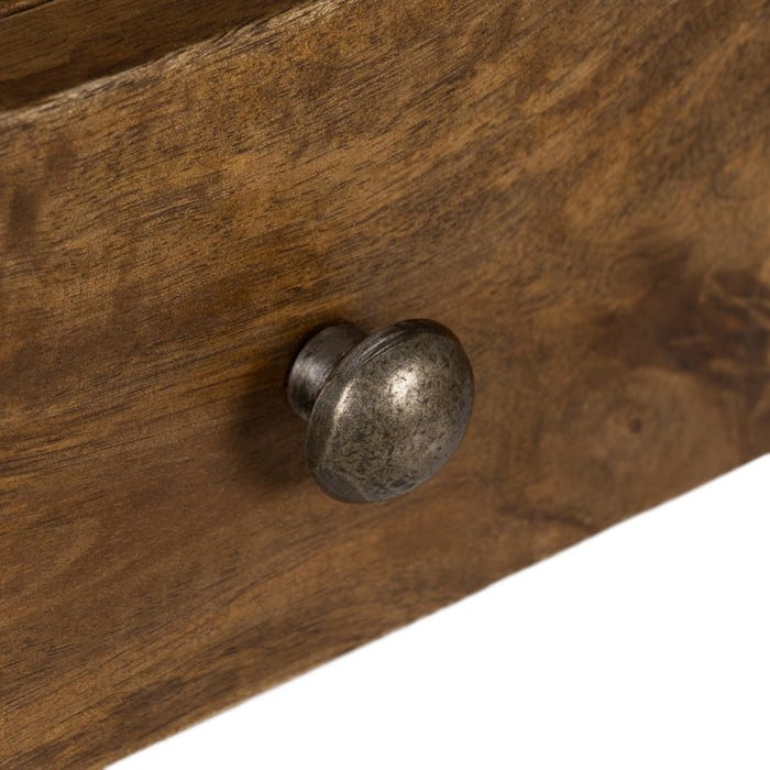 Escritorio Natural Madera De Mango 122 X 62 X 90 Cm