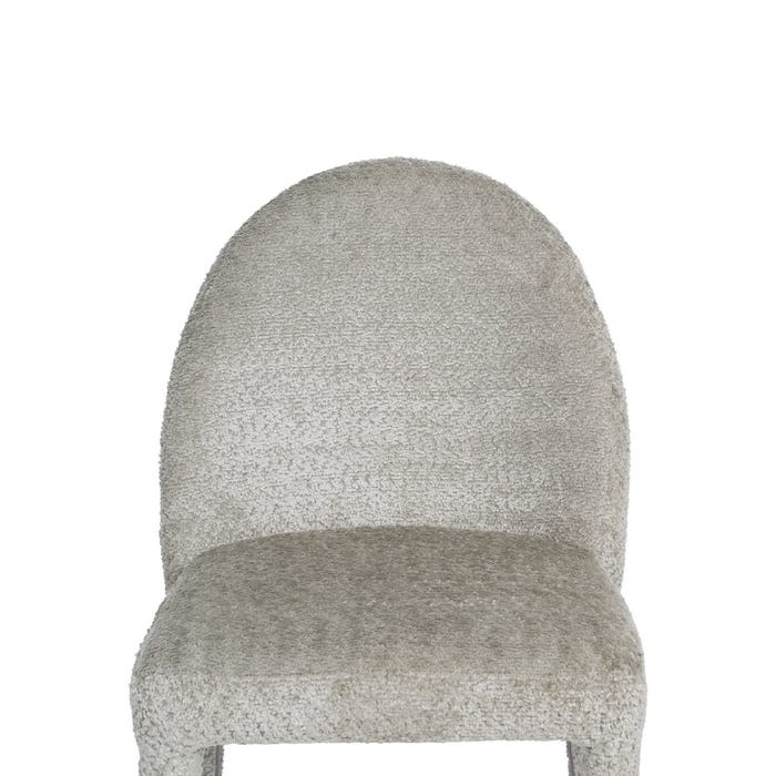 Silla Beige Tejido-Metal 47 X 61,50 X 85 Cm