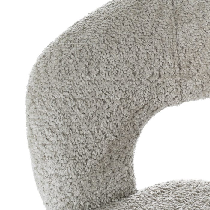 Silla Beige Tejido-Metal 55 X 60 X 80 Cm