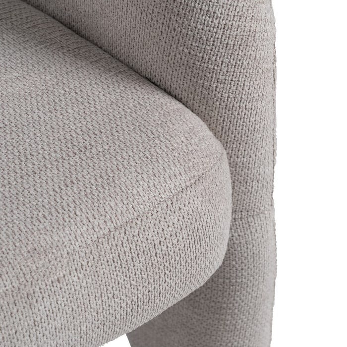 Beige Fabric Living Room Armchair 74 X 73 X 75 Cm