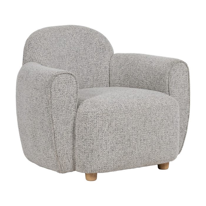 Marbled Fabric Living Room Armchair 90 X 81 X 67 Cm