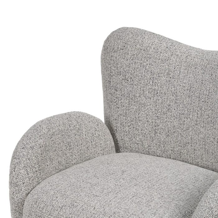 Marbled Fabric Living Room Armchair 78 x 76 x 80 cm