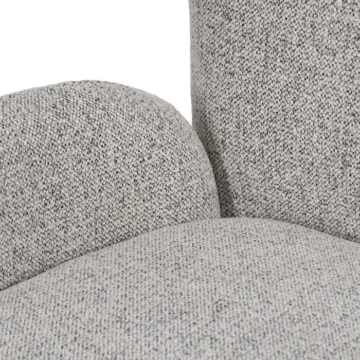 Marbled Fabric Living Room Armchair 78 x 76 x 80 cm