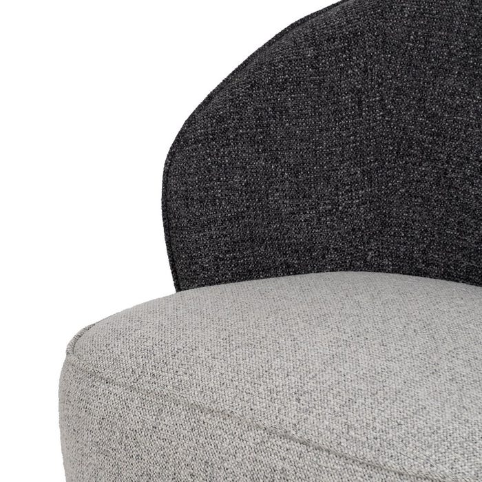 Two-tone Fabric Living Room Armchair 78 x 81 x 74 cm