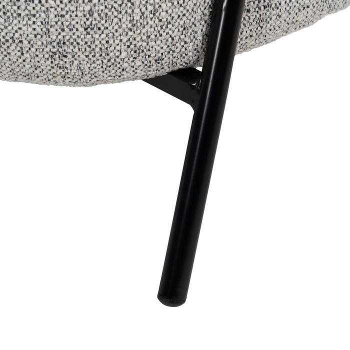 Two-tone Fabric-Metal Living Room Armchair 85 x 81 x 73 cm