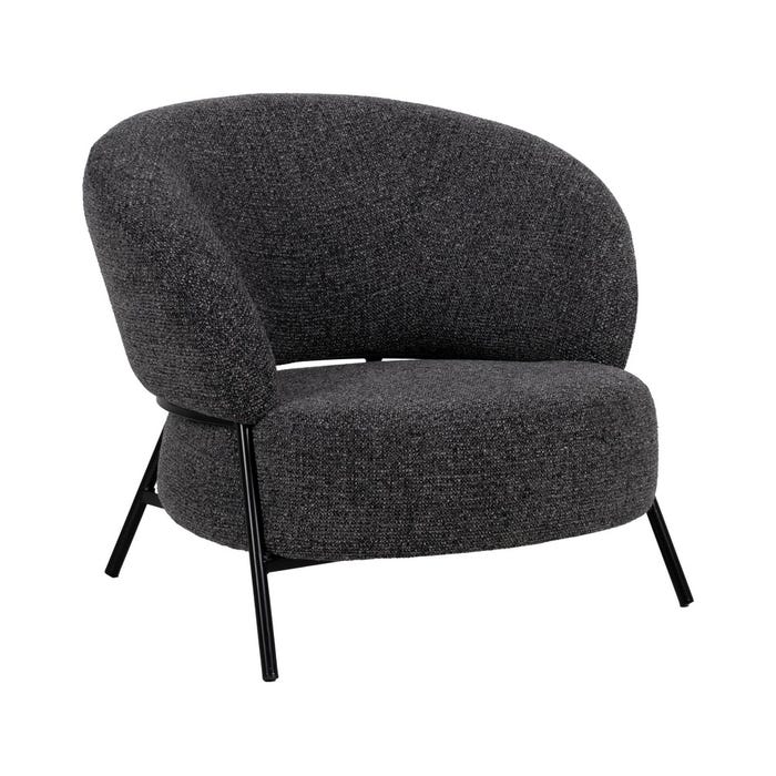 Sillón Jaspeado Tejido-Metal Salón 85 X 81 X 73 Cm