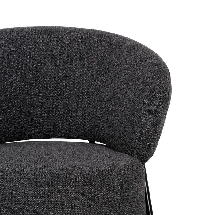 Sillón Jaspeado Tejido-Metal Salón 85 X 81 X 73 Cm