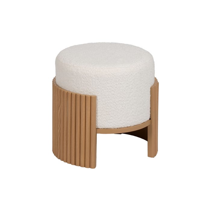 Puf Blanco-Negro Dm-Tejido 43 X 43 X 41 Cm