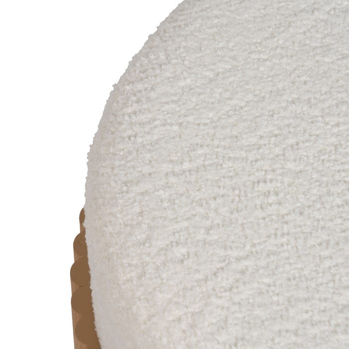 Puf Blanco-Negro Dm-Tejido 43 X 43 X 41 Cm