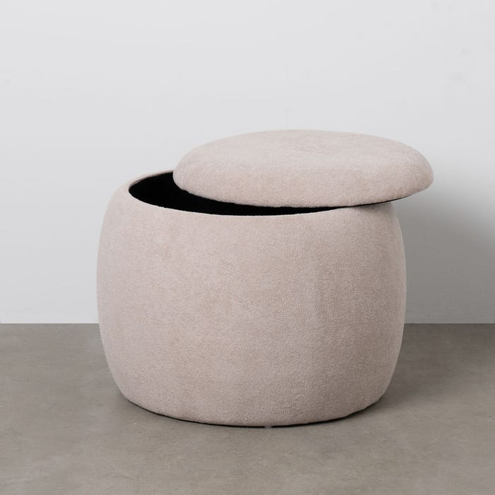 Puf Baúl Beige Dm-Tejido 55 X 55 X 43 Cm