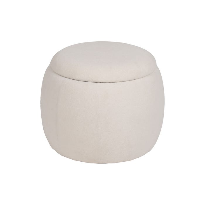 Puf Baúl Crema Dm-Tejido 55 X 55 X 43 Cm