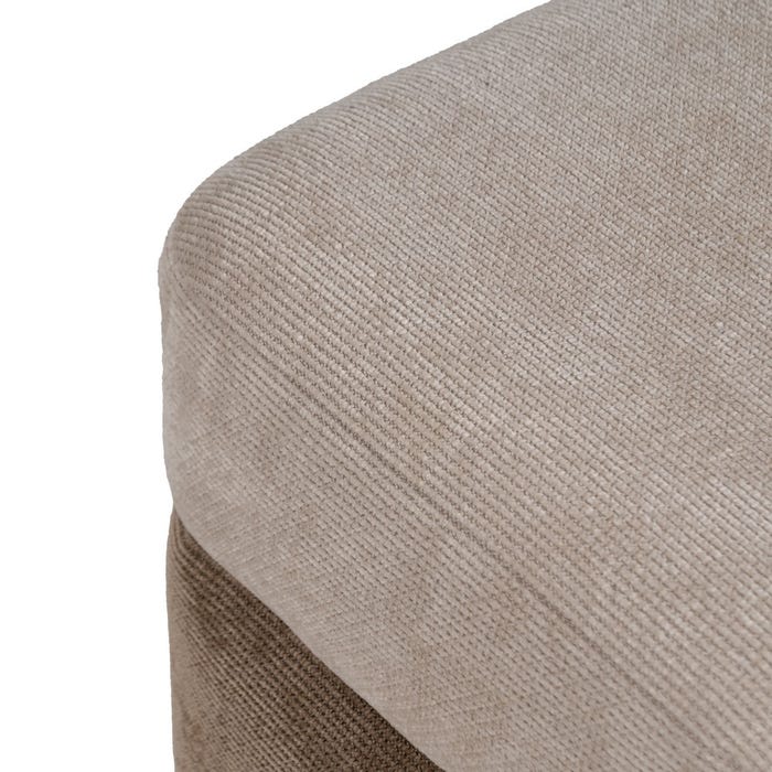 Puf Beige-Marrón Dm-Tejido 44 X 44 X 50 Cm