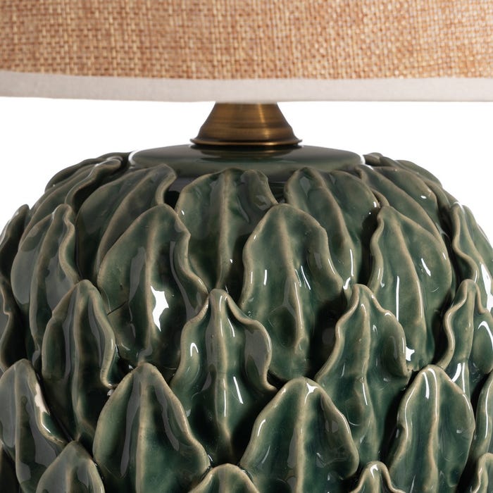 Green Leaves Ceramic Table Lamp 40 x 40 x 60 cm
