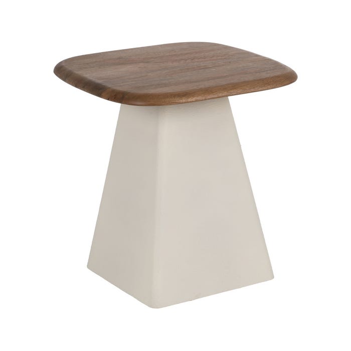 S/2 Mesa Auxiliar Madera-Metal Salón 50 X 50 X 52 Cm
