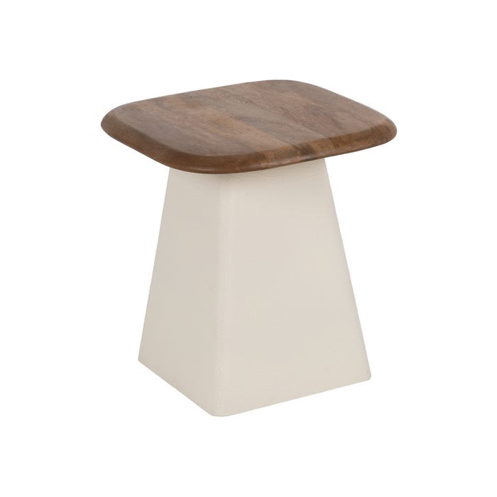 S/2 Mesa Auxiliar Madera-Metal Salón 50 X 50 X 52 Cm