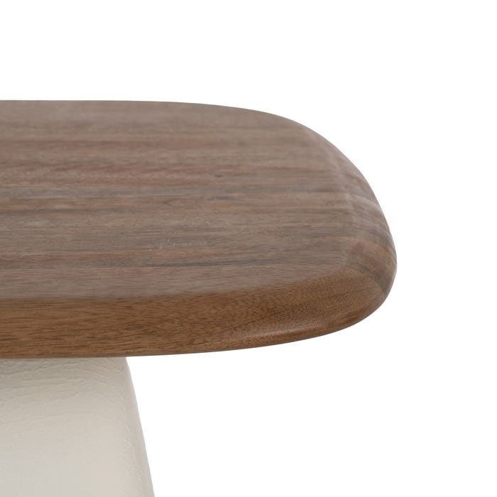 S/2 Mesa Auxiliar Madera-Metal Salón 50 X 50 X 52 Cm