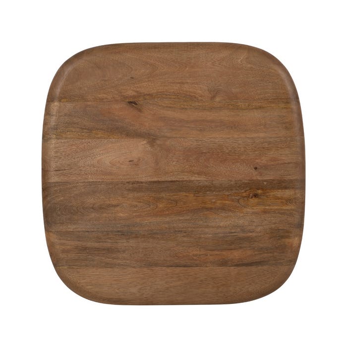 S/2 Mesa Auxiliar Madera-Metal Salón 50 X 50 X 52 Cm