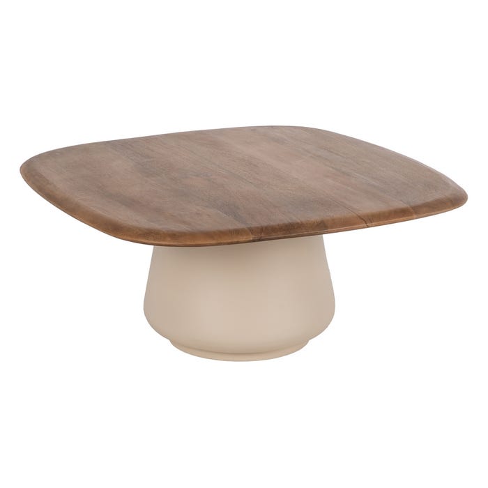 S/2 Mesa Centro Madera-Metal Salón 90 X 90 X 40 Cm