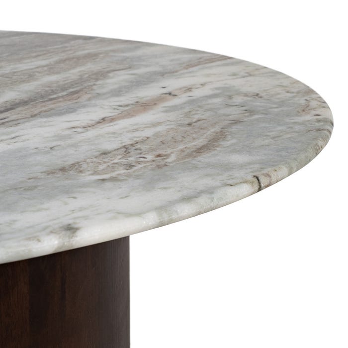 S/2 Mesa Centro Madera-Mármol Salón 100 X 100 X 43 Cm