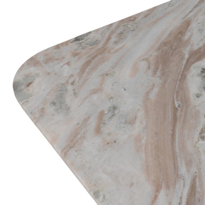 S/2 Mesa Centro Madera-Mármol Salón 100 X 100 X 41 Cm