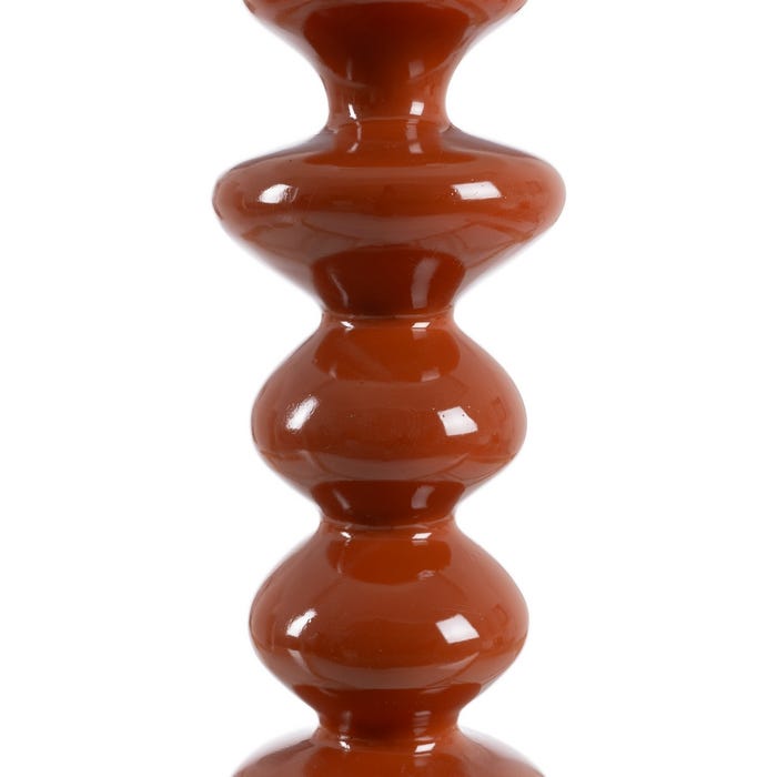 Luminária de mesa em resina terracota 32 x 32 x 74,50 cm