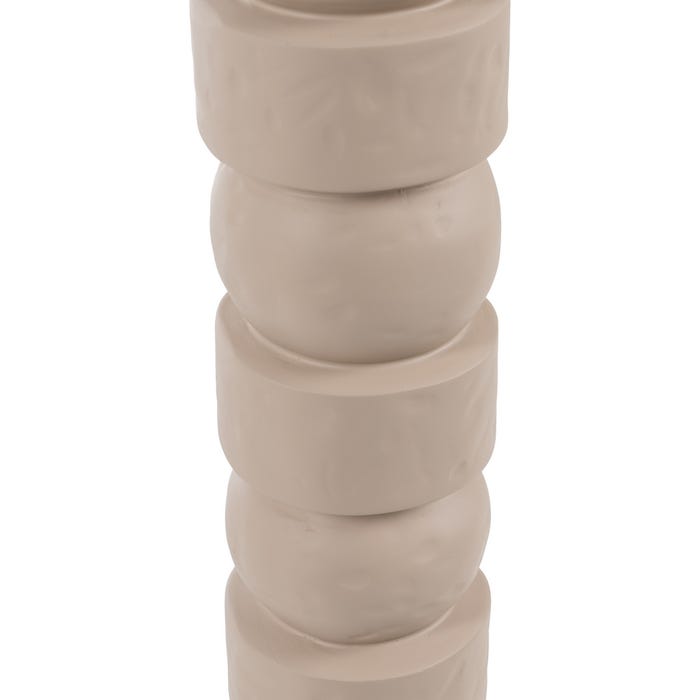 Luminária de piso de resina creme 35 x 35 x 147 cm