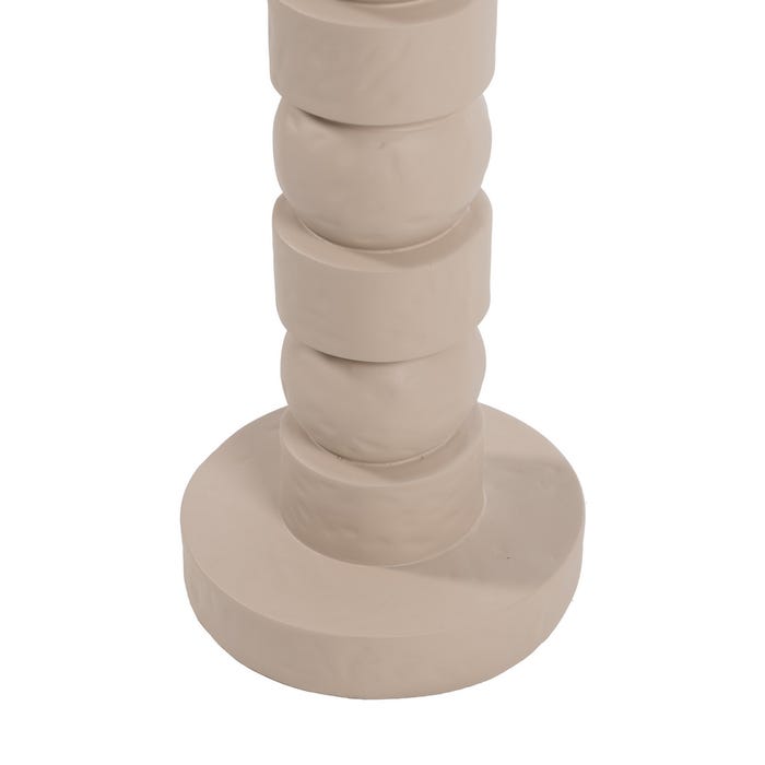 Luminária de piso de resina creme 35 x 35 x 147 cm