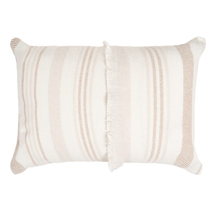 Cojín Rayas Beige-Marrón 70 X 50 Cm