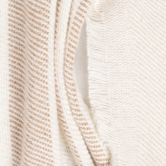 Cojín Rayas Beige-Marrón 70 X 50 Cm