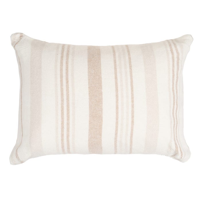 Cojín Rayas Beige-Marrón 70 X 50 Cm