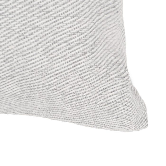 Cojín Gris Perla Algodón-Poliéster 70 X 50 Cm