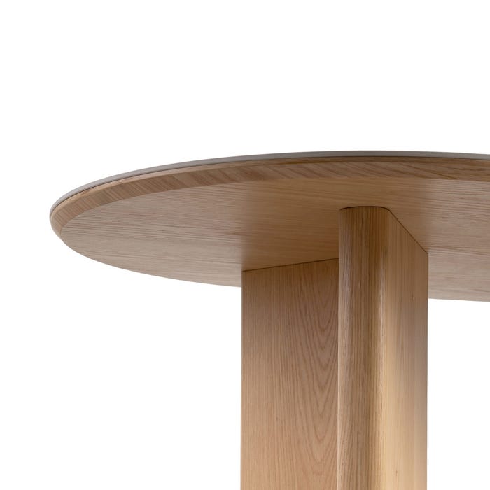 Mesa Comedor Blanco-Natural Dm-Cerámica 180 X 90 X 76 Cm