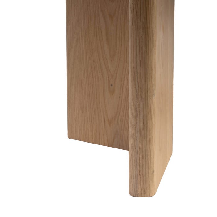 Mesa Comedor Blanco-Natural Dm-Cerámica 180 X 90 X 76 Cm