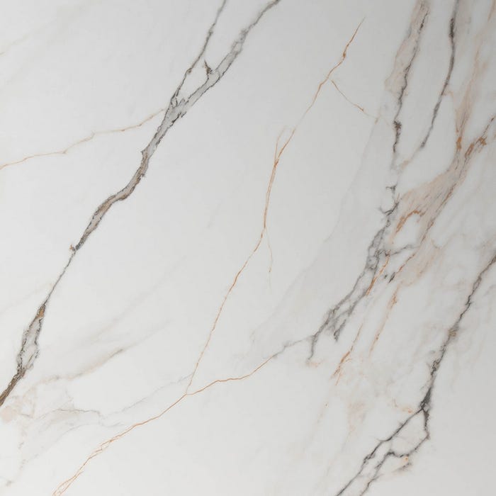 Mesa Comedor Blanco-Marrón Dm-Cerámica 180 X 90 X 76 Cm